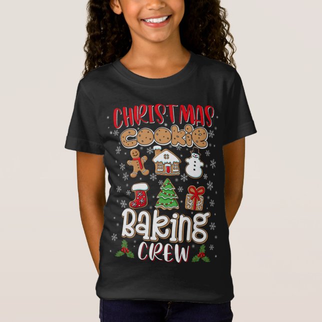 Camiseta Navidades Cookie Baking Crew Xmas Cookie Cute Sant (Anverso)