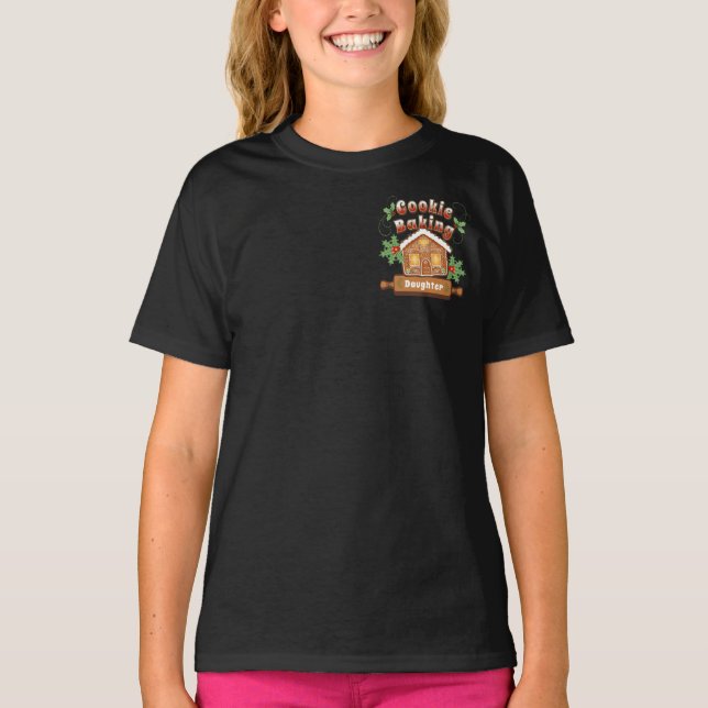 Camiseta Navidades Cookie Baking Gingerbread House - (Anverso)