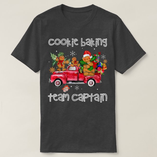 Camiseta Navidades Cookie Baking Team Captain Funny (Diseño del anverso)