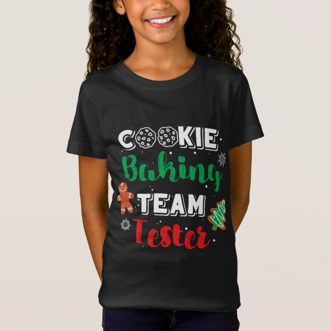 Camiseta Navidades Cookie Baking Team Tester Baker Gingerbr (Anverso)