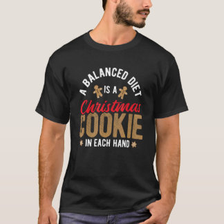 Camiseta Navidades Cookie En Cada Mano Elf Santa Diciembre
