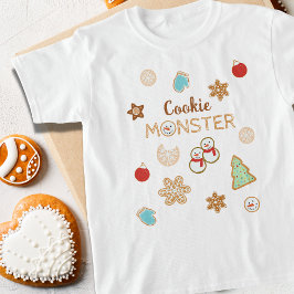 Camiseta Navidades Cookie Monster Kids