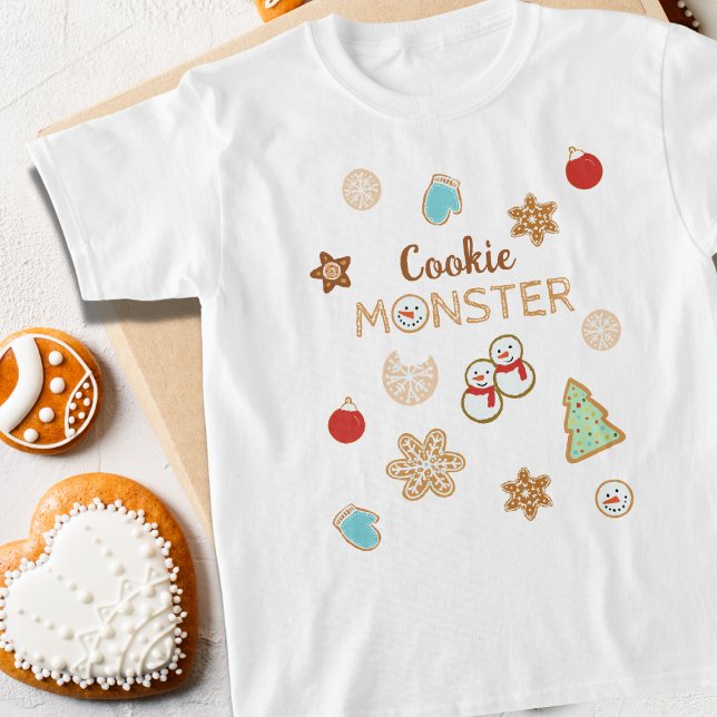 Camiseta Navidades Cookie Monster Kids (Subido por el creador)