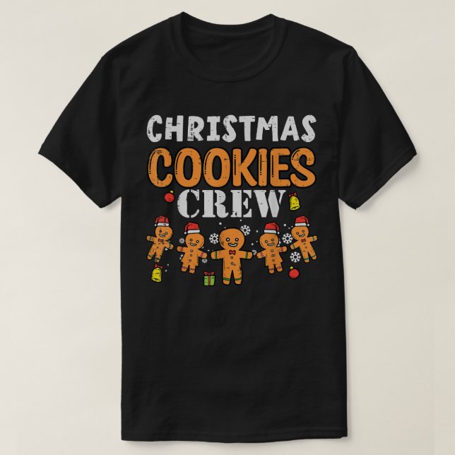 Camiseta Navidades Cookies tripulan graciosos Navidades PJs (Diseño del anverso)