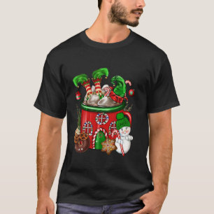 Camiseta Navidades Copa de Café Elf Snowman Bebe Café L