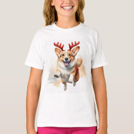 Camiseta Navidades Corgi con renos