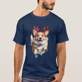Camiseta Navidades Corgi con renos