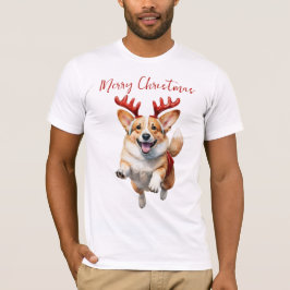 Camiseta Navidades Corgi con renos