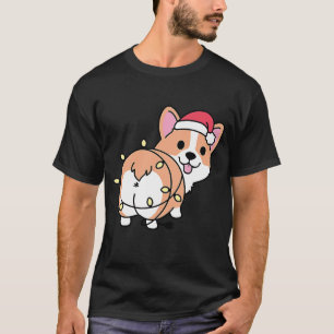 Camiseta Navidades Corgi Light Butt Funny Corgi Lover Xmas
