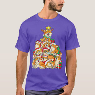 Camiseta Navidades Corgi Perro Árbol Perro Santa Navidad
