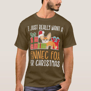 Camiseta Navidades cortos Fennec para el propietario Quiero