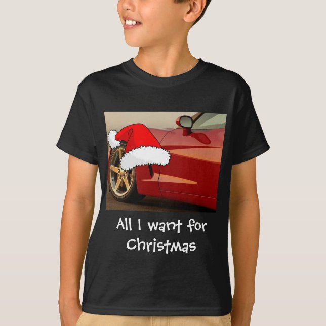Camiseta Navidades Corvette rojo (Anverso)