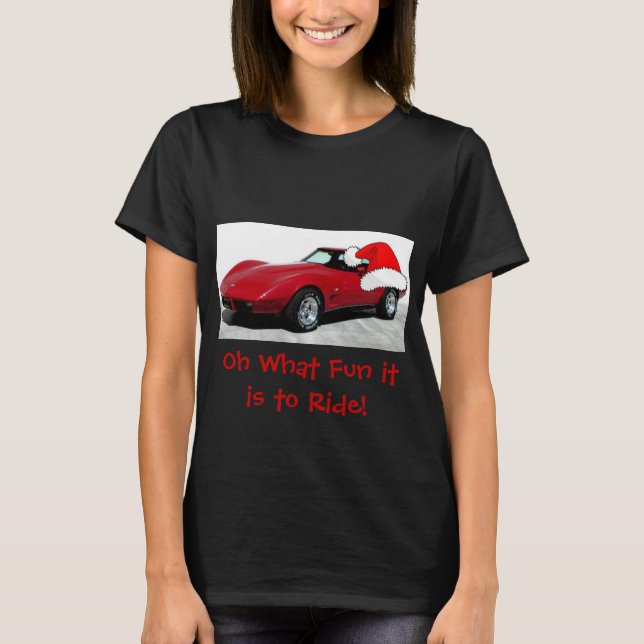 Camiseta navidades Corvette Rojo 1979 (Anverso)