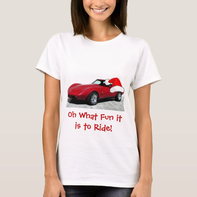 Camiseta navidades Corvette Rojo 1979 (Anverso)