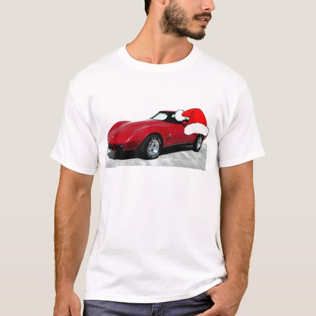 Camiseta navidades Corvette Rojo 1979 (Anverso)