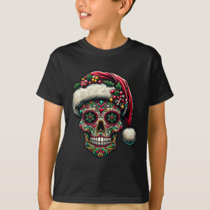 Camiseta Navidades Cráneo De Azúcar Día De Los Muertos Xm