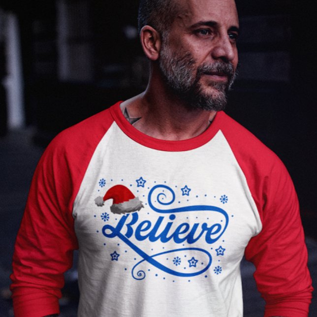 Camiseta Navidades creen que Santa Claus - Santa Hat Red (Subido por el creador)