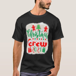 Camiseta Navidades Crew 2021 Feliz Navidad Y Ble Brillante