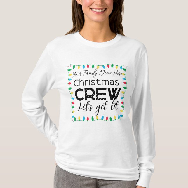 Camiseta Navidades Crew Family Tee (Anverso)