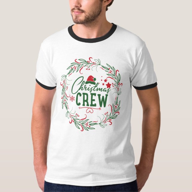Camiseta Navidades Crew graciosa boda idea de regalo de año (Anverso)
