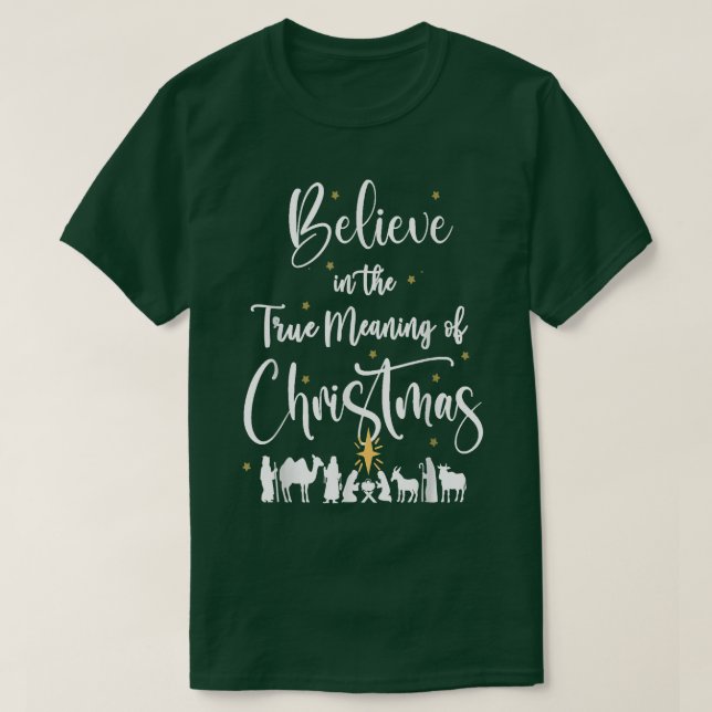 Camiseta Navidades cristianos Niño Jesús Natividad (Diseño del anverso)