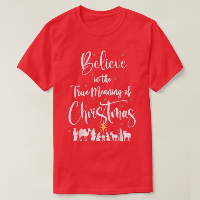 Camiseta Navidades cristianos Niño Jesús Natividad (Diseño del anverso)