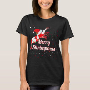 Camiseta Navidades Crystal Cherry Shrimp Santa Hat Holiday