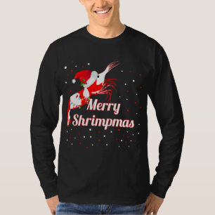 Camiseta Navidades Crystal Cherry Shrimp Santa Hat Holiday