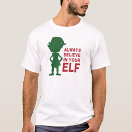 Camiseta Navidades Cuidados Elf Holiday Tema divertido Pun