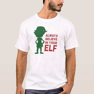 Camiseta Navidades Cuidados Elf Holiday Tema divertido Pun