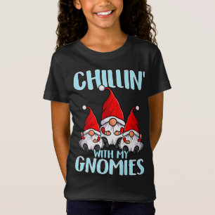 Camiseta Navidades Cuidados Gnomes Santa Hats Chillin' Con