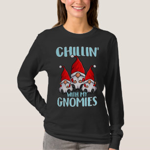 Camiseta Navidades Cuidados Gnomes Santa Hats Chillin' Con