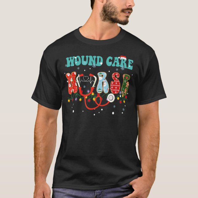 Camiseta Navidades Cuidados Heridos Enfermera Enfermería He (Anverso)
