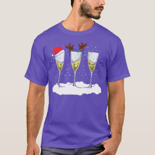 Camiseta Navidades Cuidados Sudar Gafas De Champagne