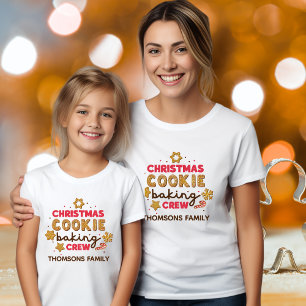 Camiseta Navidades Cute Cookie Baking Crew Familia Coincide