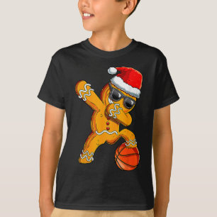 Camiseta Navidades Cute Dabbing Gingerbread Guay Baloncesto