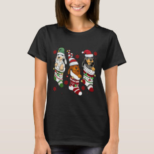 Camiseta Navidades Cute Dachshund Perro Amante Mamá Papá Mu
