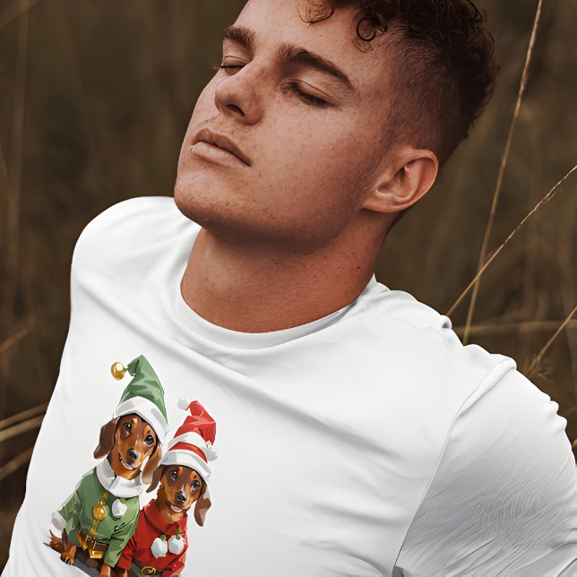 Camiseta Navidades Cute Dachshunds (Subido por el creador)