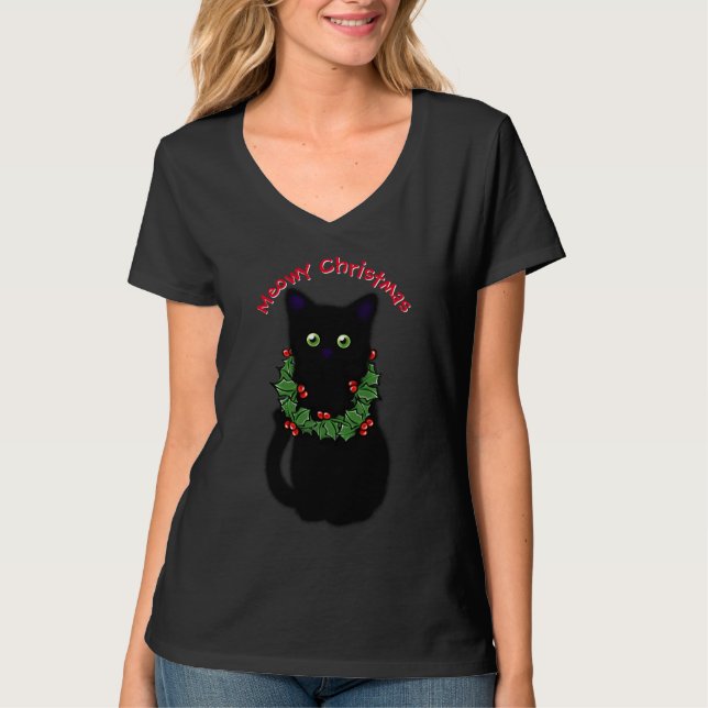 Camiseta Navidades Cute Meowy (Anverso)