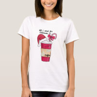 Navidades Cute Red Santa Hat Coffee Candy Cane