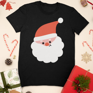 Camiseta Navidades Cute Santa Claus Head