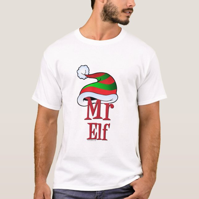 Camiseta NAVIDADES CUTE Sr. Elf Family (Anverso)