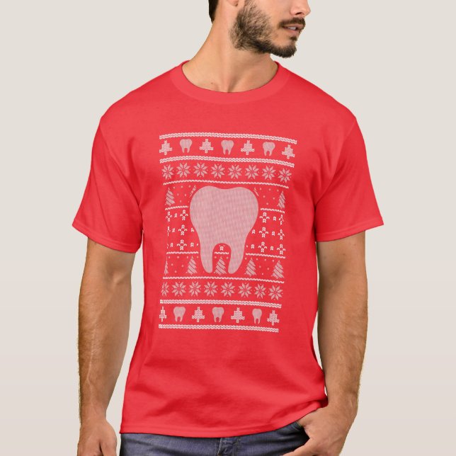 Camiseta Navidades Cute Tooh Dentista Estilo de Vida Assis  (Anverso)