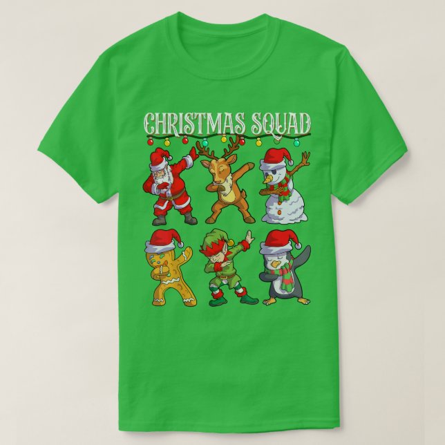 Camiseta Navidades Dab Santa Amigos Coincidiendo con Cristo (Diseño del anverso)