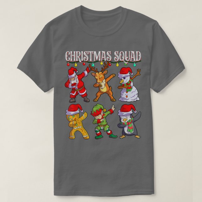 Camiseta Navidades Dab Santa Amigos Coincidiendo con Cristo (Diseño del anverso)