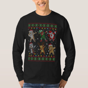 Camiseta Navidades Dabbing English Bulldog Perro Y Santa Ug
