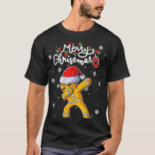 Camiseta Navidades Dabbing Gingerbread Santa Hat Xmas Cooki