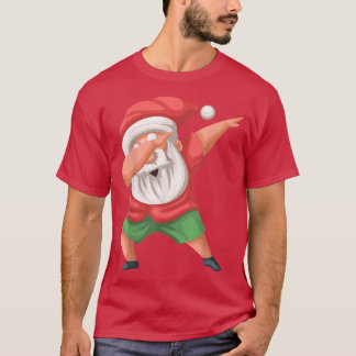 Camiseta Navidades Dabbing Santa Beach Santa en julio Santa