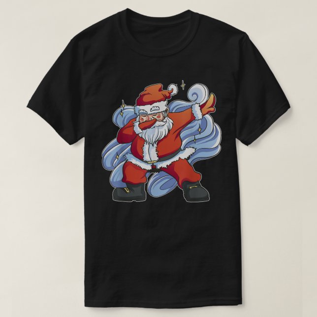 Camiseta Navidades Dabbing Santa Claus Divertidos Chicas de (Diseño del anverso)