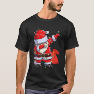 Camiseta Navidades Dabbing Santa Claus Xmas Luces Regalos